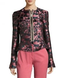 Etro Floral Jacquard Fencing Jacket  at Neiman Marcus